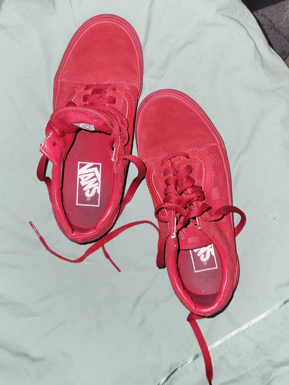 Vans Red Classic Low-Top Sneakers - Women's